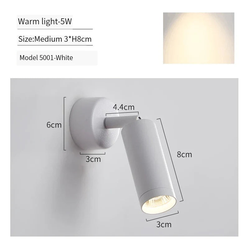 Adjustable LED Wall Light for Bedroom and Living Room by Econiko – Modern Sconce Fixture