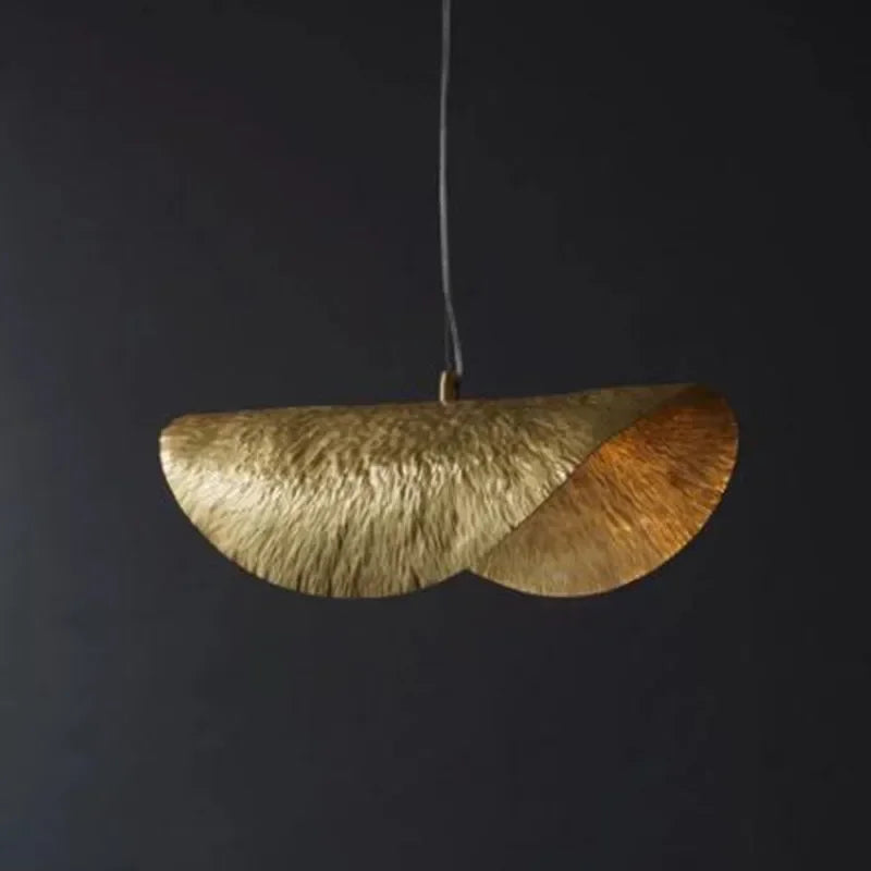 Brass Lotus Flower Pendant Light by Econiko - Retro Luxury Design for Dining Room