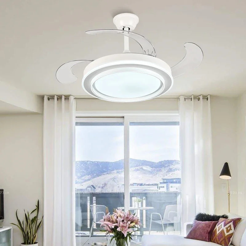 42" Econiko Ceiling Fan with LED Chandelier Lights for Bedroom - Remote Control