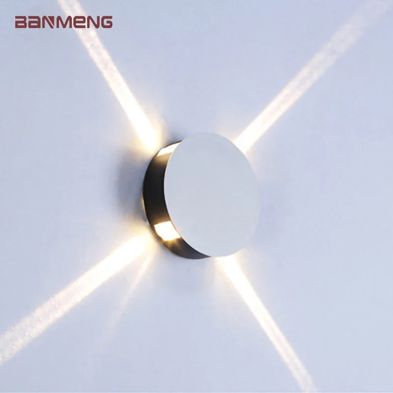 LED Wall Lamp with Cross Light Effect for Indoor Decoration - Econiko