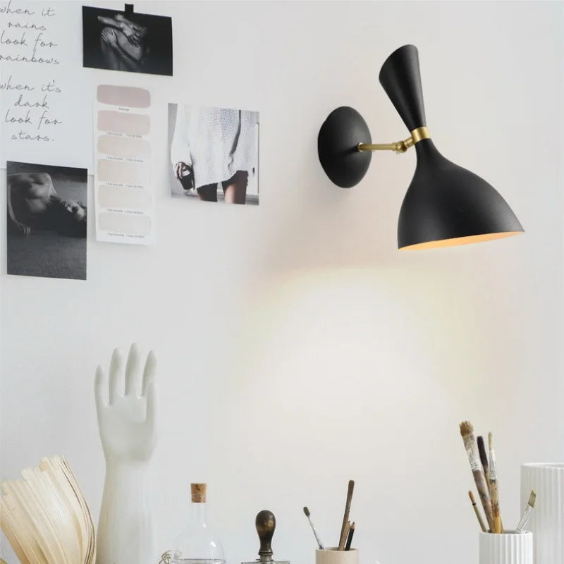 Adjustable Nordic Wall Lamp for Modern Living, Econiko Branded Studio Bedroom Lighting