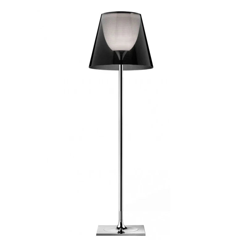 Chrome Corner Floor Lamp by Econiko: Italian Design for Bedroom and Living Room