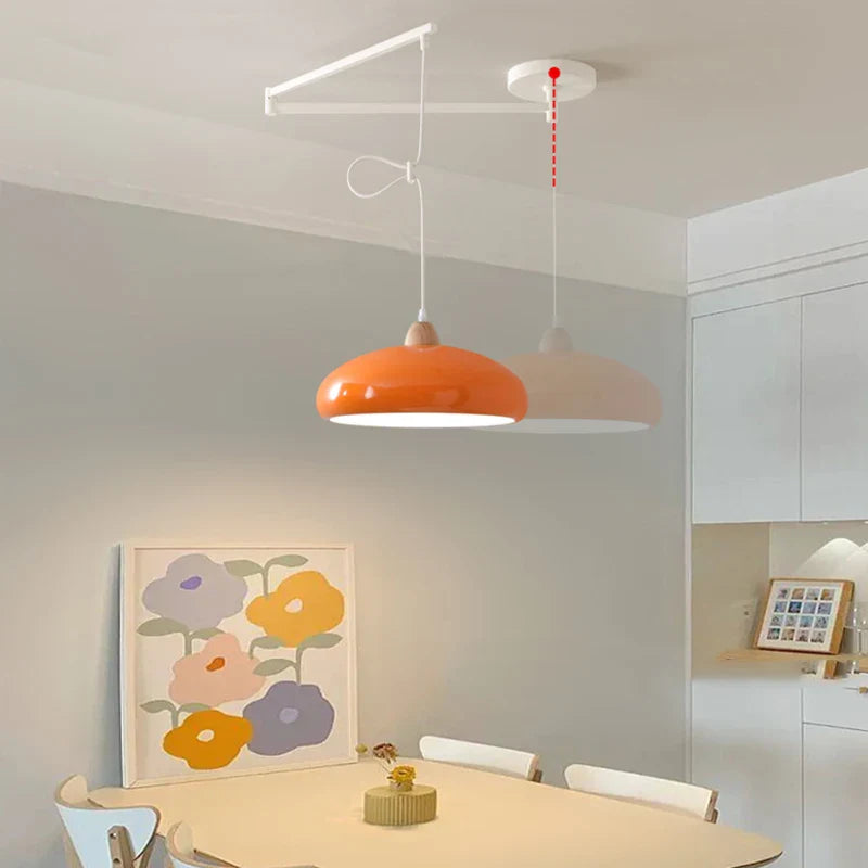 Adjustable LED Chandelier Lamps with Shiftable Arms for Kitchen Dining Room by Econiko