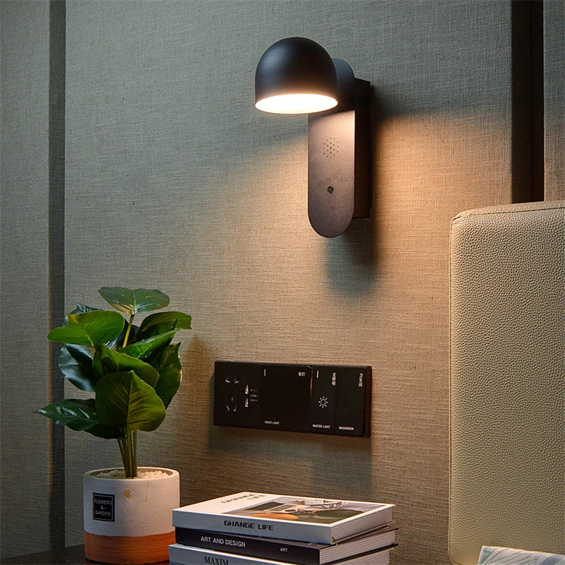 Adjustable Econiko Smart LED Wall Lamp: Rotatable, Dimmable, 9w Modern Sconce Light