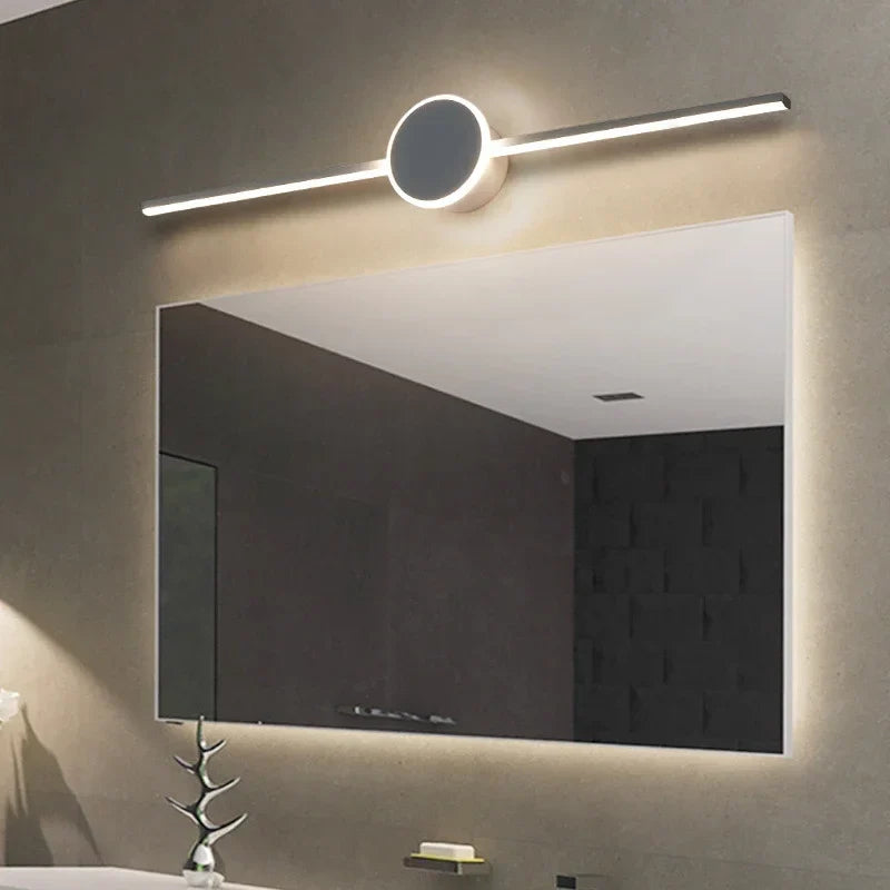 Econiko Modern LED Wall Light for Bathroom and Living Room with Mirror Line, Indoor Lighting Solution