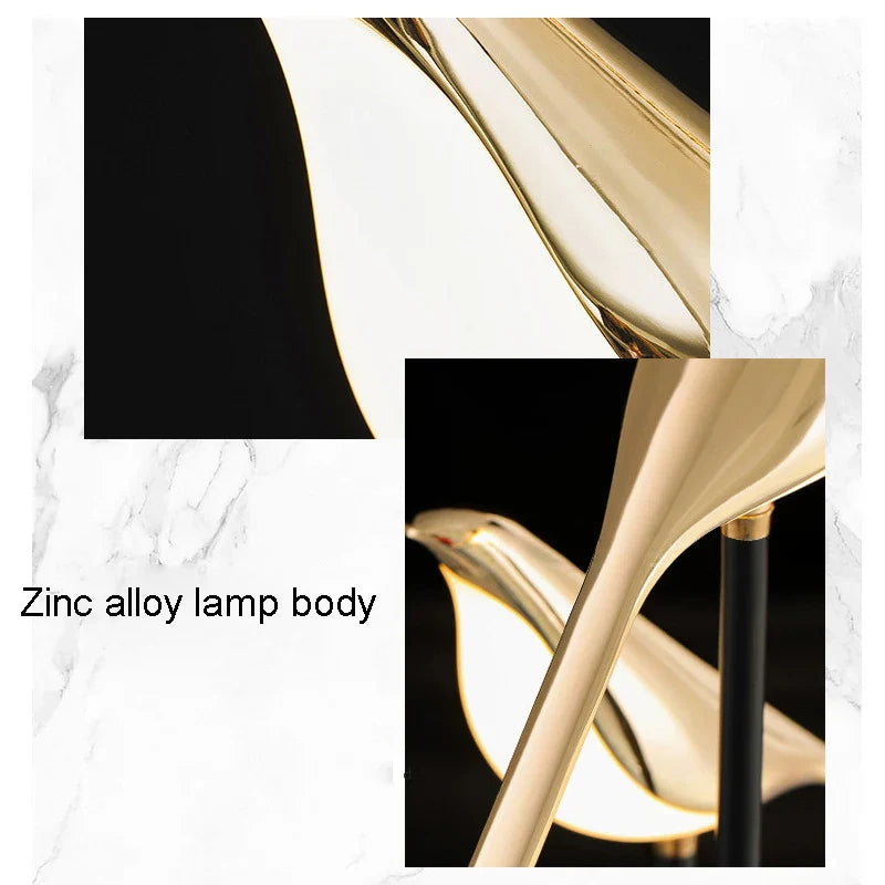 Econiko Nordic Gold LED Wall Light for Bedroom Living Room Sconces