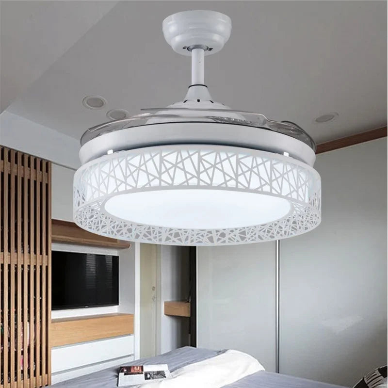 Ceiling Fan Lights with Remote Control by Econiko - Modern Fan Lighting for Dining Room and Bedroom