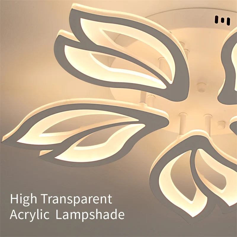 Acrylic LED Chandelier Ceiling Light by Econiko - Modern Nordic Design for Living Room