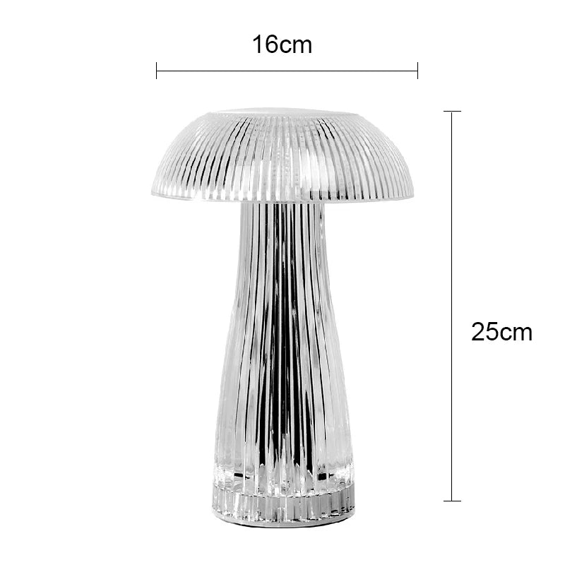 Jellyfish Lampshade LED Night Light Table Lamp Econiko Branded Modern Indoor Lighting