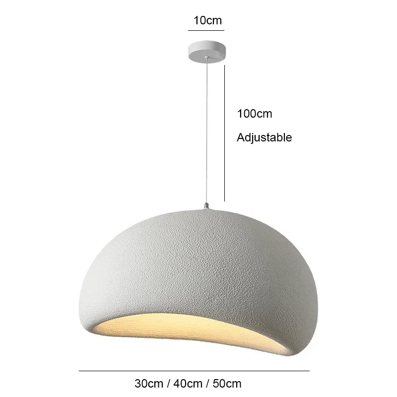 Econiko Cream Pendant Lights Nordic Modern Style Chandelier for Living Room, Bedroom, Dining Room