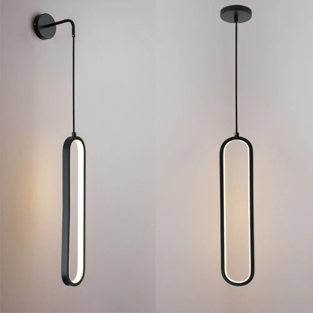 Adjustable LED Pendant Light for Modern Living Spaces by Econiko - Line Strip Hanging Lamp