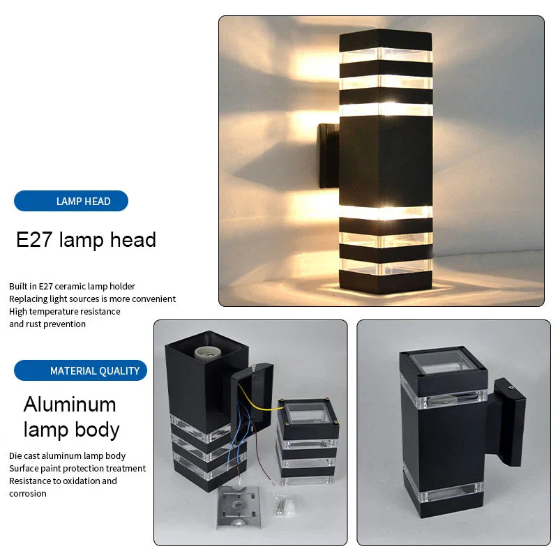 Econiko Waterproof LED Wall Lamp for Home Decor & Outdoor Lighting