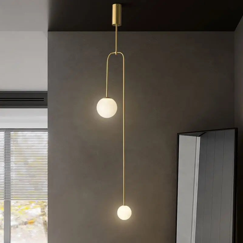 Bronze Glass Ball Chandelier for Luxury Living Spaces by Econiko - Indoor Decor & Lighting