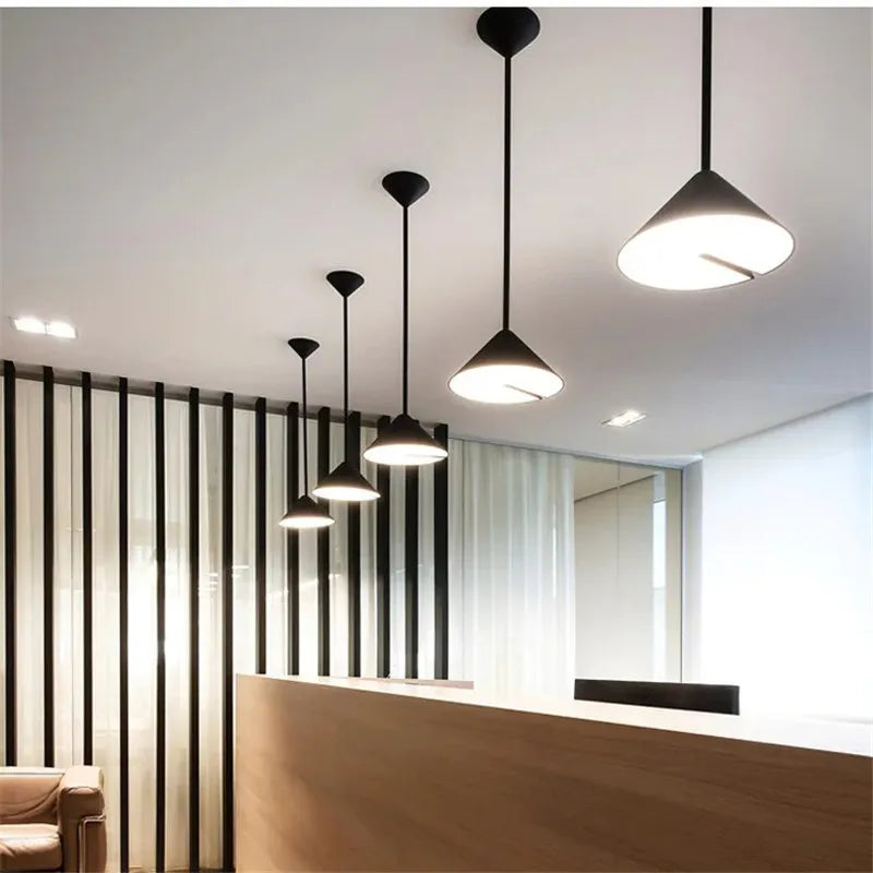 Adjustable Nordic Cone Pendant Lights for Kitchen Island and Dining Room by Econiko