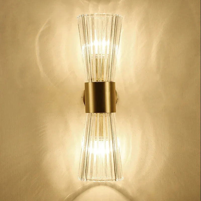 Econiko Crystal LED Wall Lamp Modern Gold Wall Sconce Indoor Lighting Home Decor