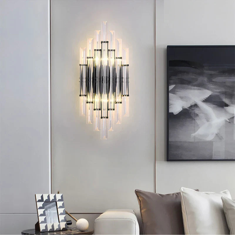 Luxury Crystal LED Wall Lamp Modern Nordic Sconce Indoor Lighting for Living Room Bedroom