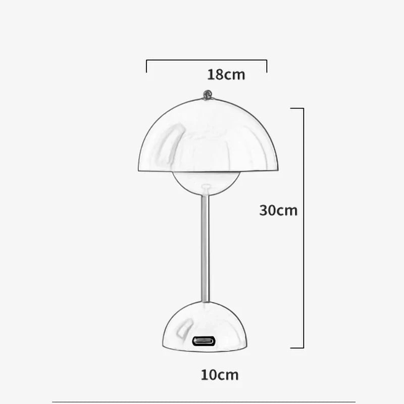 LED Table Lamp Nordic Desk Light Night Light for Bedroom Living Room, Econiko Decor