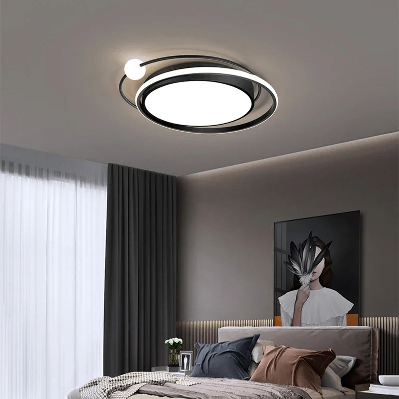 Nordic LED Ceiling Light 80W 160W Indoor Lighting Fixture for Living Room Bedroom by Econiko