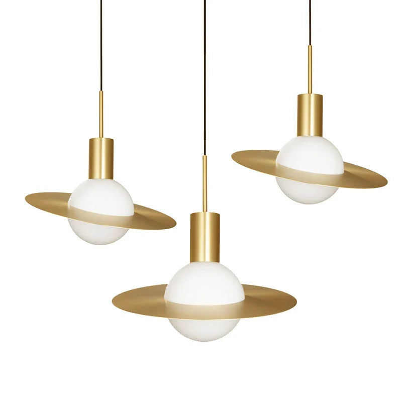 Econiko Gold Nordic LED Chandelier Modern Lamp for Bedroom Kitchen Living Room