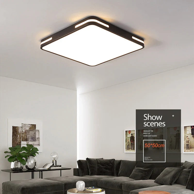 Econiko Nordic LED Ceiling Light for Modern Home Decor, 60W-192W, Living Room Bedroom Lighting