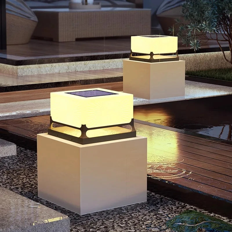 Econiko Solar Square LED Wall Lamp Outdoor Waterproof Super Bright Garden Lighting