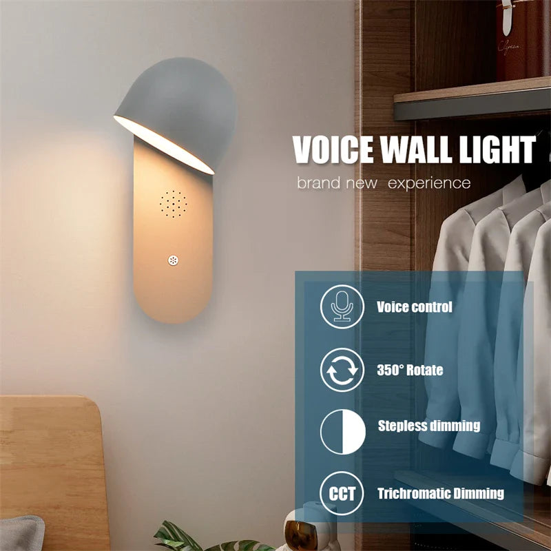 Adjustable Econiko Smart LED Wall Lamp: Rotatable, Dimmable, 9w Modern Sconce Light