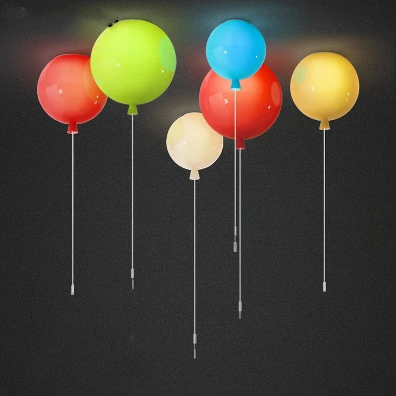 Colorful Balloon Memory LED Wall Lamps Pull Switch - Econiko Wall Lighting