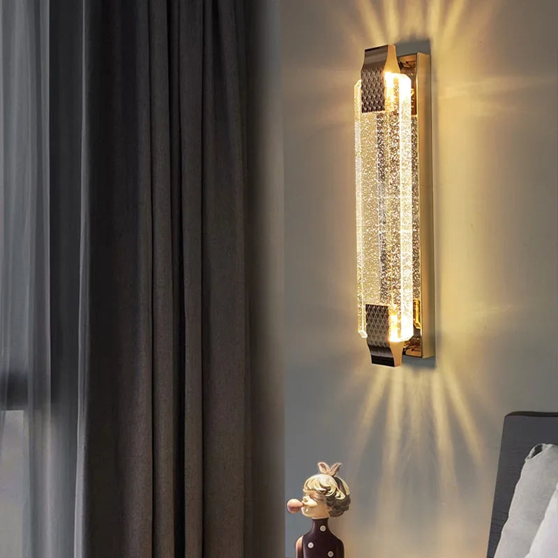 Bubble Crystal Wall Lamp for Luxury Living Spaces - Econiko Brand