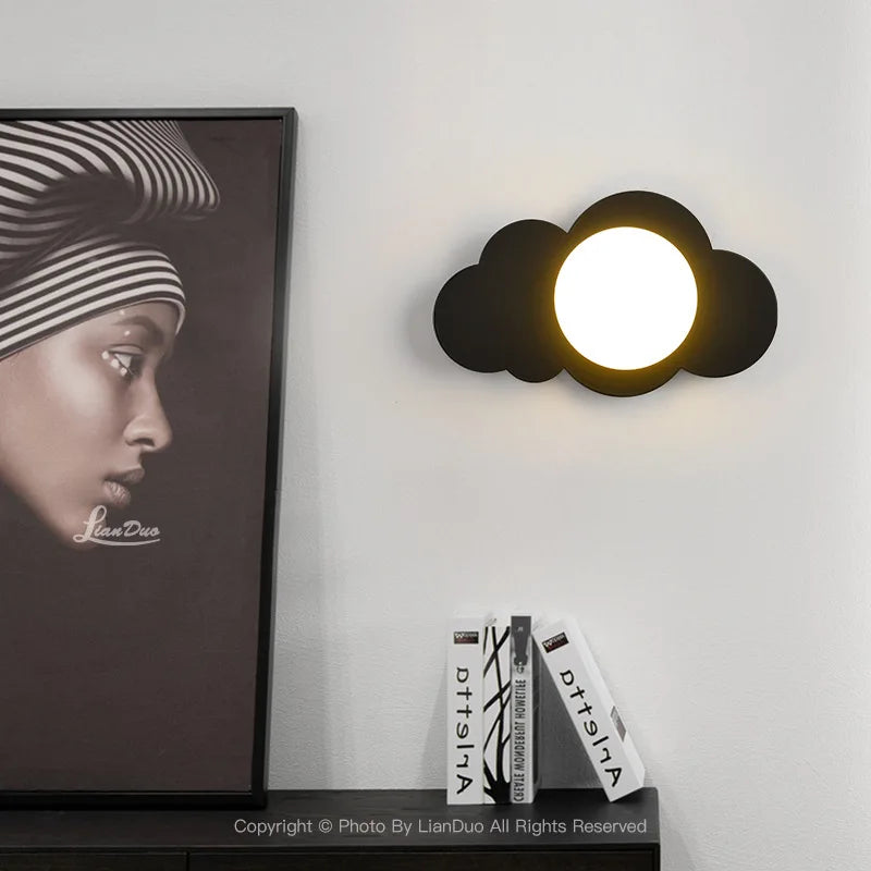 Econiko Cloud Model Nordic LED Wall Lamp for Modern Indoor Lighting in Living Room & Bedroom