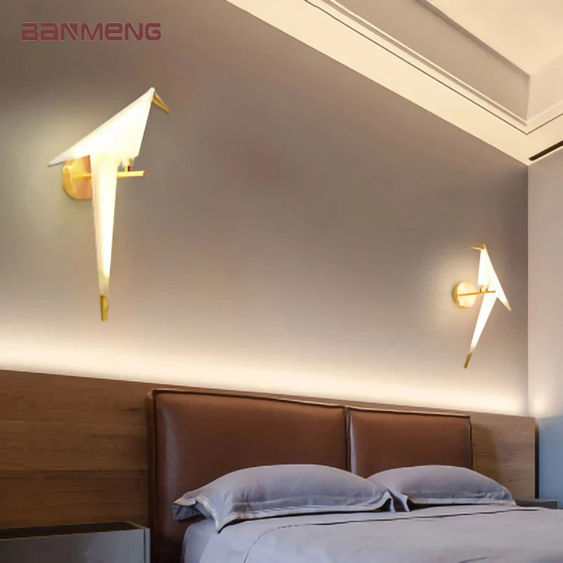 Econiko Little Bird LED Wall Lamp for Bedroom Living Room Decor