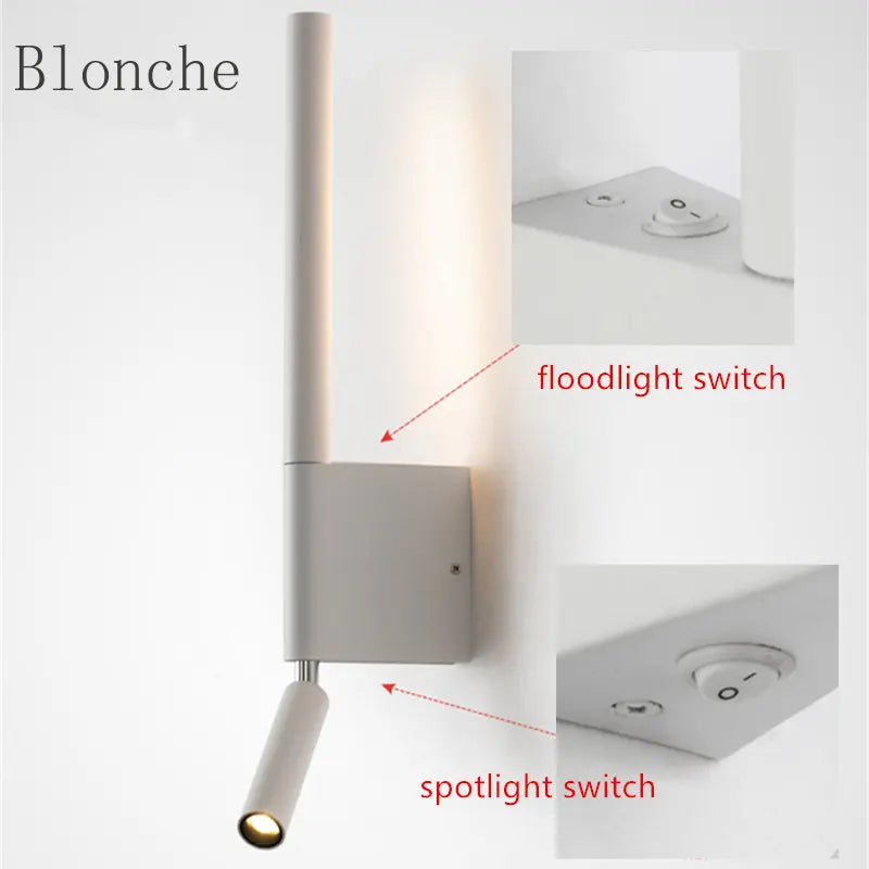 Adjustable LED Wall Sconces Bedside Lamp for Reading Light - Econiko Brand