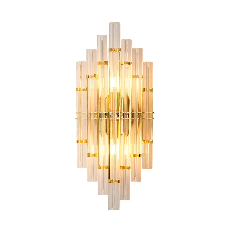 Luxury Crystal LED Wall Lamp Modern Nordic Sconce Indoor Lighting for Living Room Bedroom