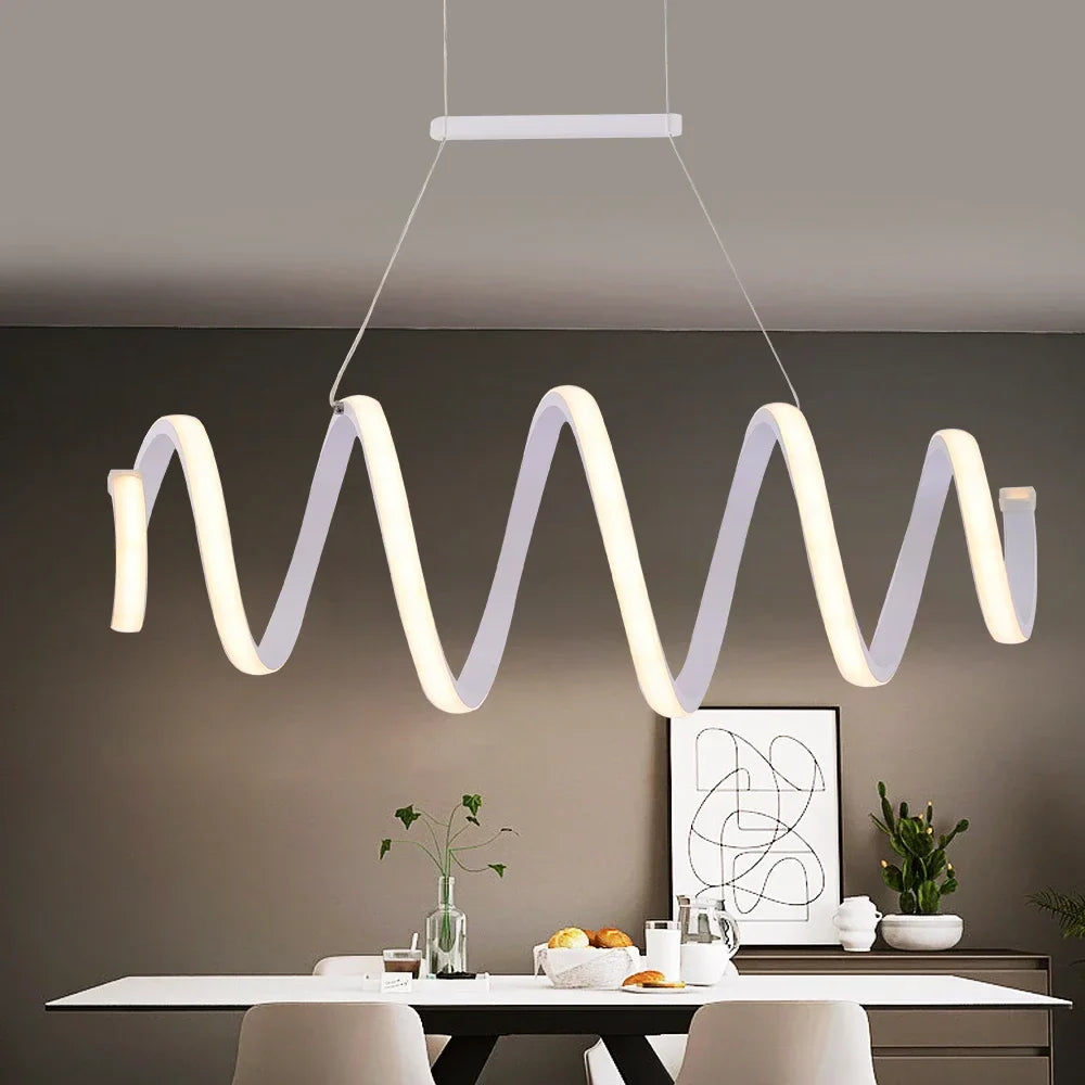 Acrylic LED Chandelier Ceiling Light by Econiko for Modern Living Dining Bedroom Decor