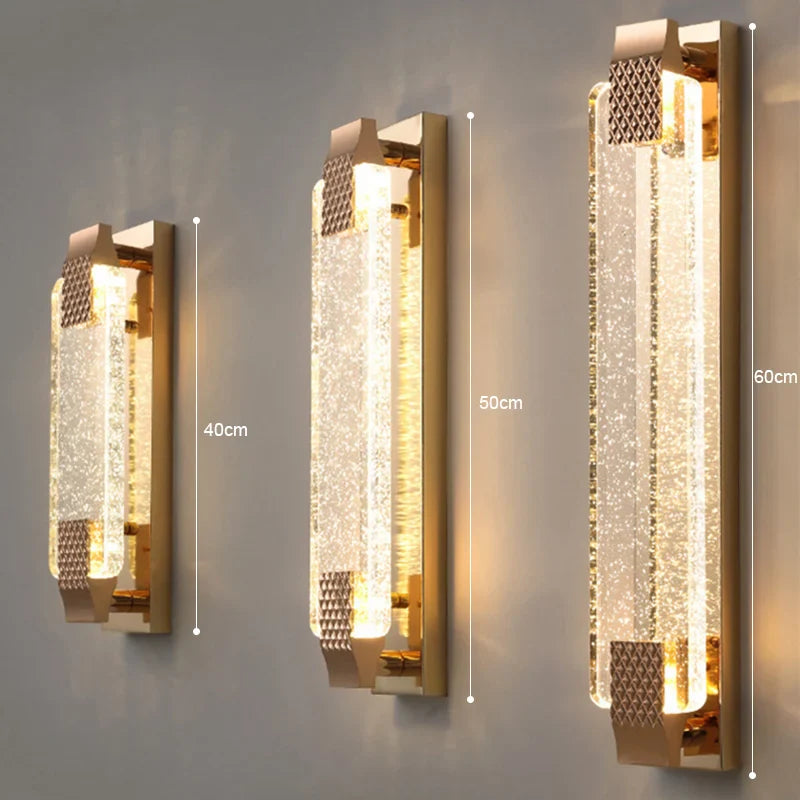 Bubble Crystal Wall Lamp for Luxury Living Spaces - Econiko Brand