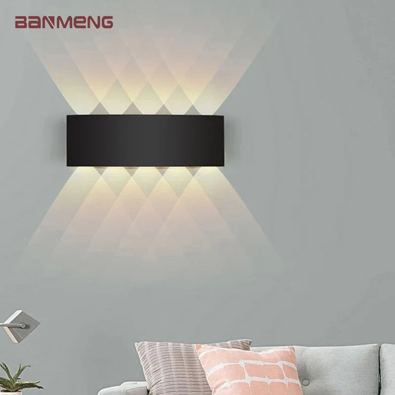 LED Wall Lamp Nordic Plastic Indoor Lighting Econiko Up Down Fixture for Living Room