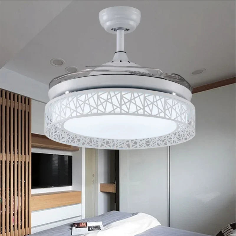 Ceiling Fan Lights with Remote Control by Econiko - Modern Ventilador Plafond for Dining Room Bed