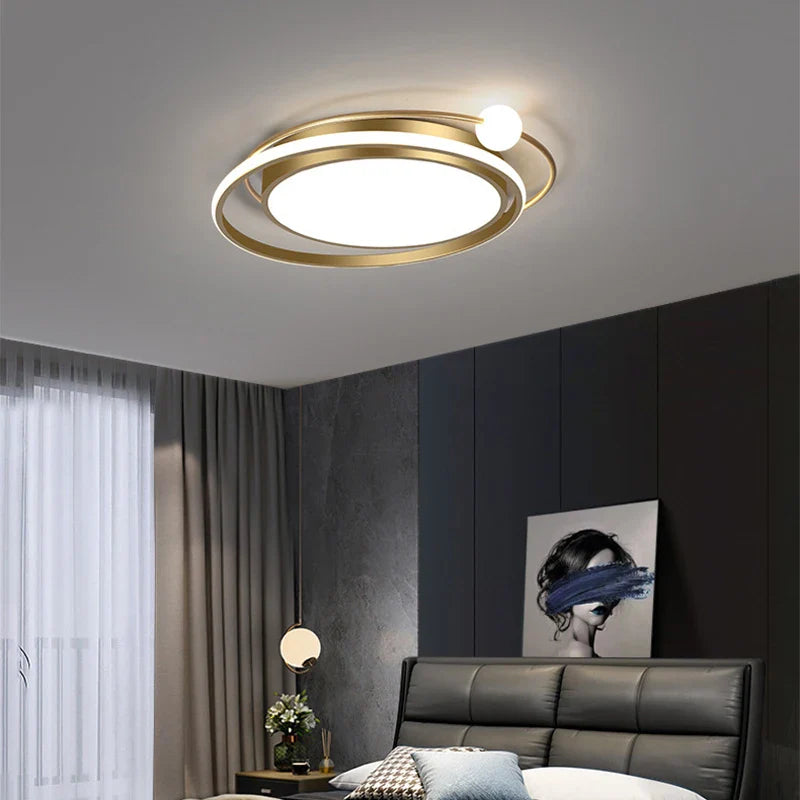 Nordic LED Ceiling Light 80W 160W Indoor Lighting Fixture for Living Room Bedroom by Econiko