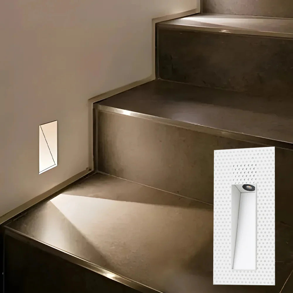 Econiko Motion Sensor Wall Light for Home Decor and Stairway - Frameless Step Lighting