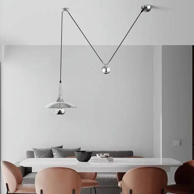 Adjustable LED Pendant Lighting Lamp for Bedroom Dining Room by Econiko; Hanging Light Fixture