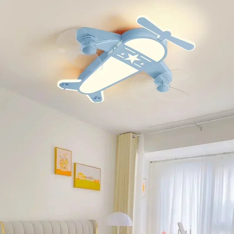 Airplane LED Ceiling Lights by Econiko: Children's Cartoon Creative Lamp for Kids Room.