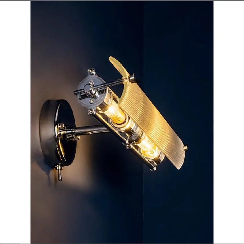 Adjustable Double Head Wall Light with Switch for Interior Decoration - Econiko