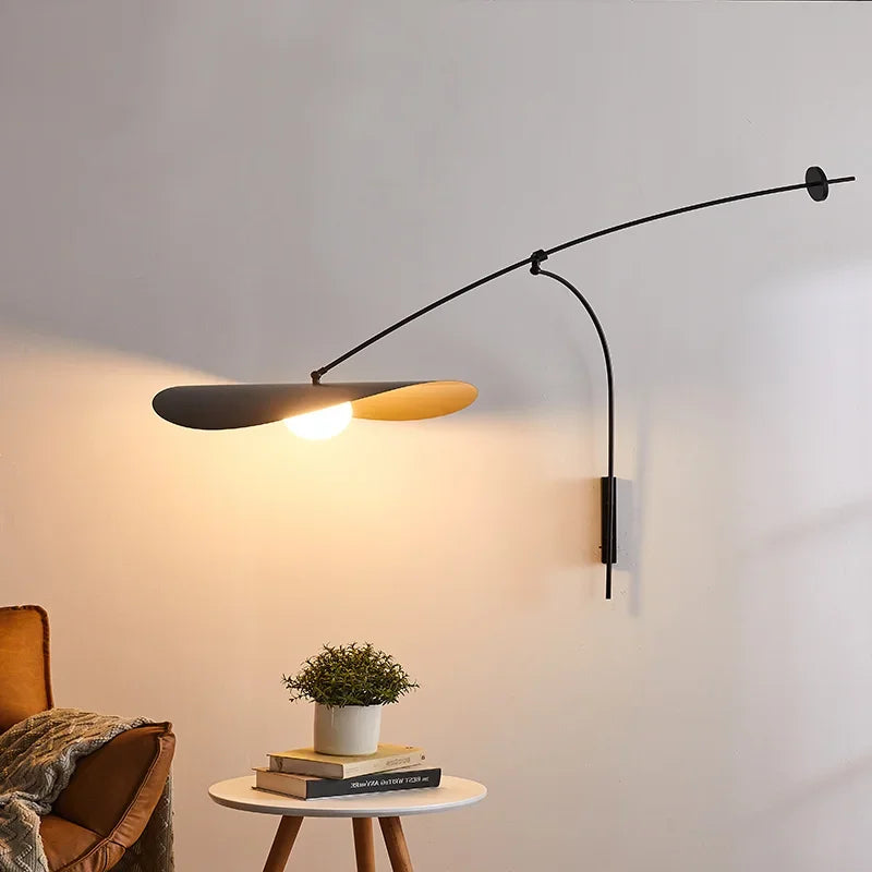 Adjustable Long Arm LED Wall Lamp Industrial Style Retro Bedroom Study Basement Rocker