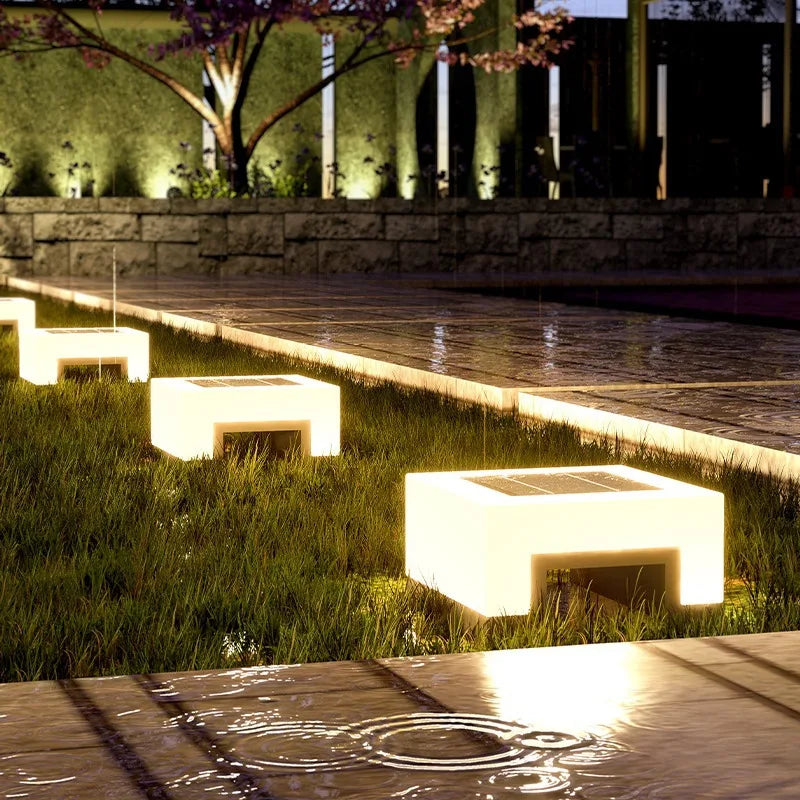 Econiko Solar Pillar Lights: Super Bright LED Outdoor Wall Lamp for Modern Garden Lighting