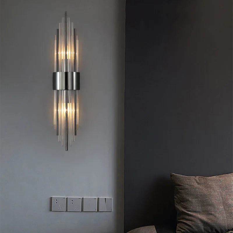 Econiko Modern LED Gold Wall Lamp for Living Room Bedroom, Indoor Lighting Wall Sconce