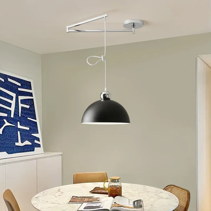 Adjustable LED Chandelier Lamps with Shiftable Arms for Kitchen Dining Room by Econiko