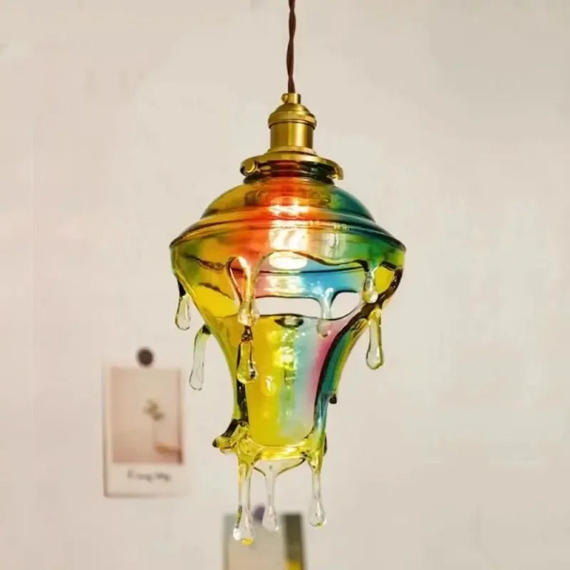 2024 Melting Candle Droplets LED Pendant Lamp by Econiko - Designer Chandelier for Home Decor