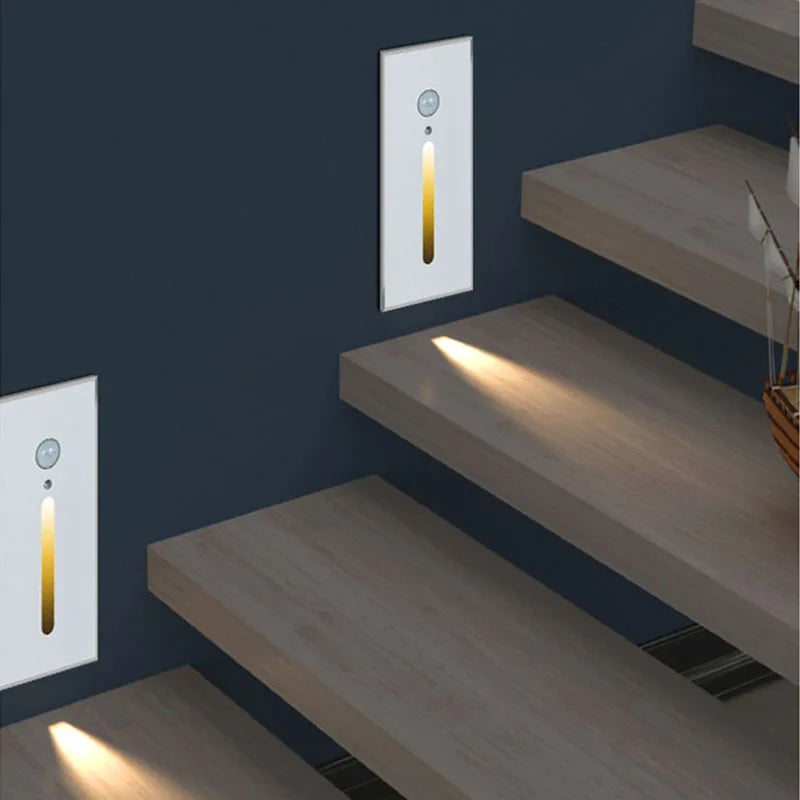 Econiko LED Stairs Light: Motion Sensor Wall Lamp for Foot Stairway Decor