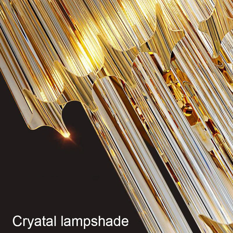 Econiko Crystal Nordic LED Wall Light Modern Sconces for Bedroom Living Room