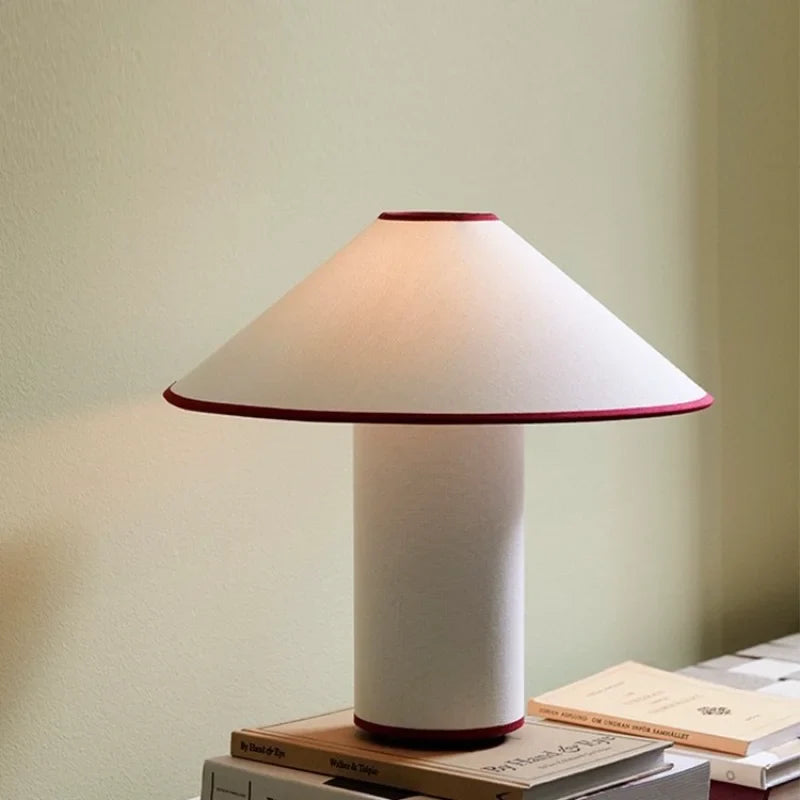 Colette ATD6 Table Lamp in Nordic Cotton Material for Home Decor by Econiko