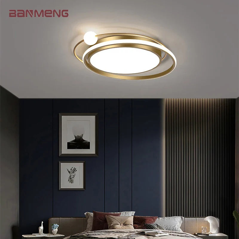 Nordic LED Ceiling Light 80W 160W Indoor Lighting Fixture for Living Room Bedroom by Econiko